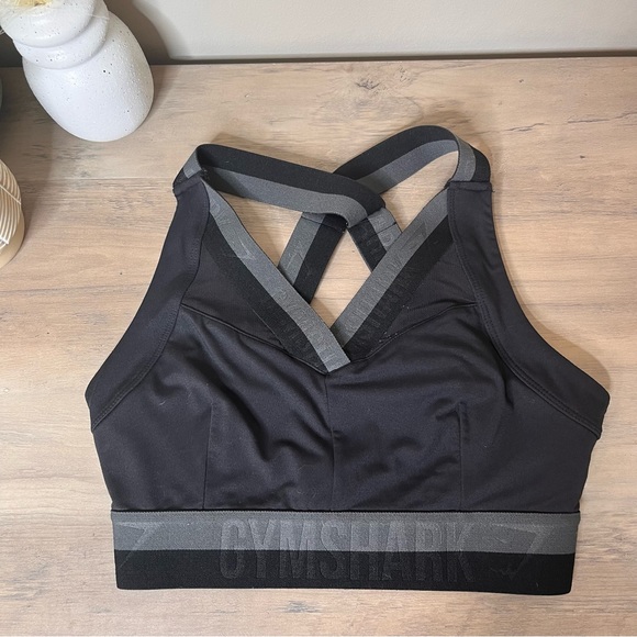 Gymshark Other - Gymshark Empower Sports Bra Black Gray Small